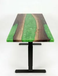 Bureau | Apple Green | Noyer | Époxy 26x60 – Image 4