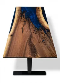 Bureau | Deep Sea | Noyer | Époxy 24X48 – Image 4