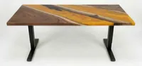 Bureau | English Sky | Noyer | Époxy 24X48 – Image 3