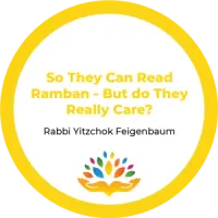  3. So They Can Read Ramban – But Do They Really Care? – Image 1