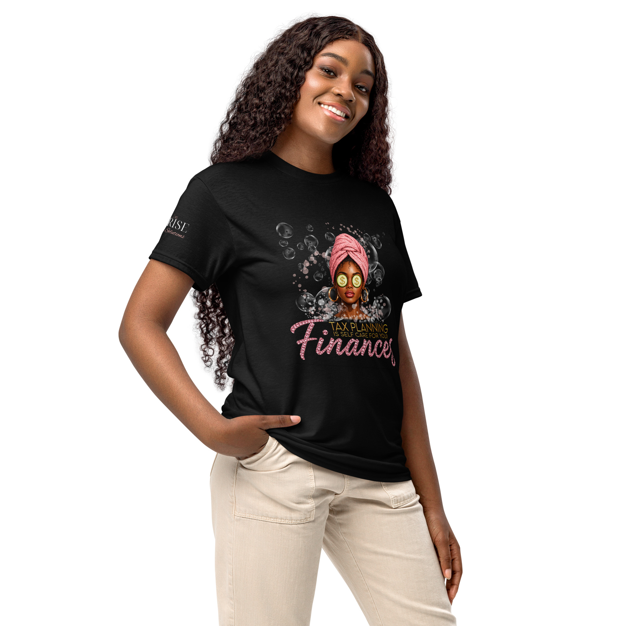 Tax Planning = Self Care Women's DryBlend® T-Shirt – Image 2