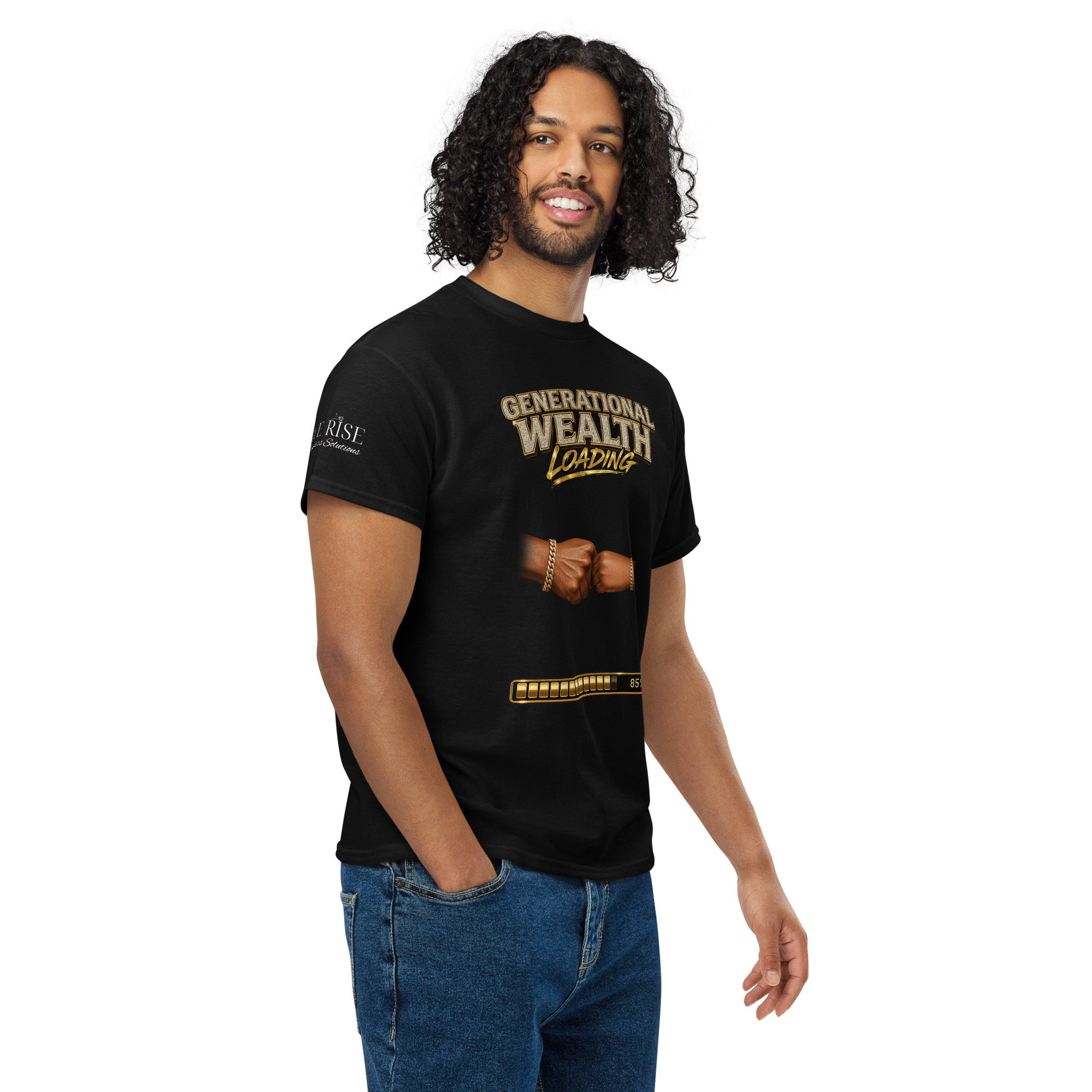 Generational Wealth Men's DryBlend® T-Shirt – Image 2