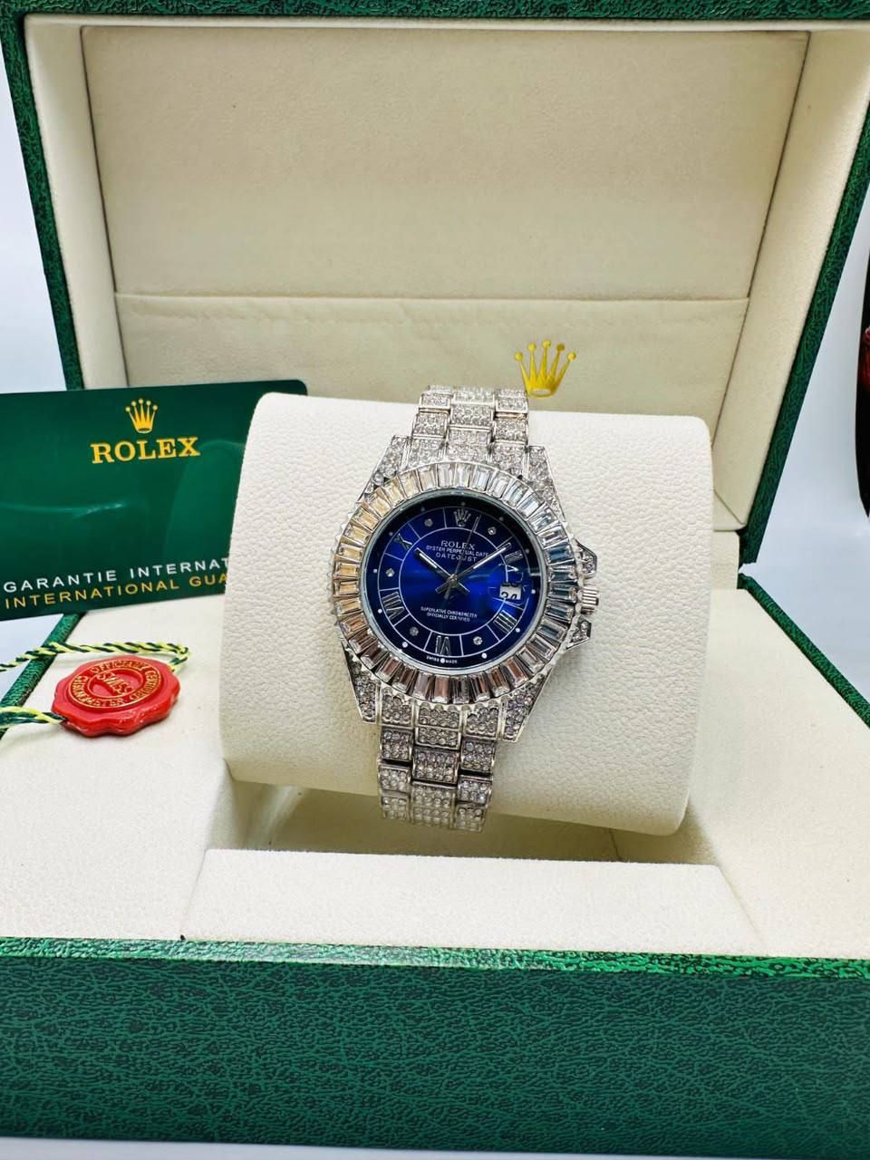 Luxury Fully Iced-Out Datejust Watch – Rolex-Inspired Masterpiece (Premium Copy 1) | D-E01 – Image 6