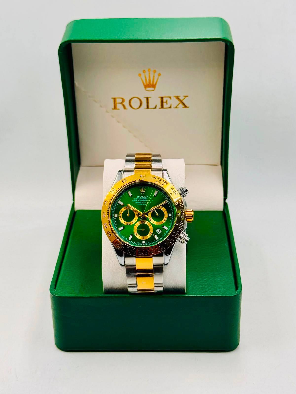 Luxury Chronograph Watch – Rolex-Inspired Classic Design (Premium Copy 1) | D-E01 – Image 5