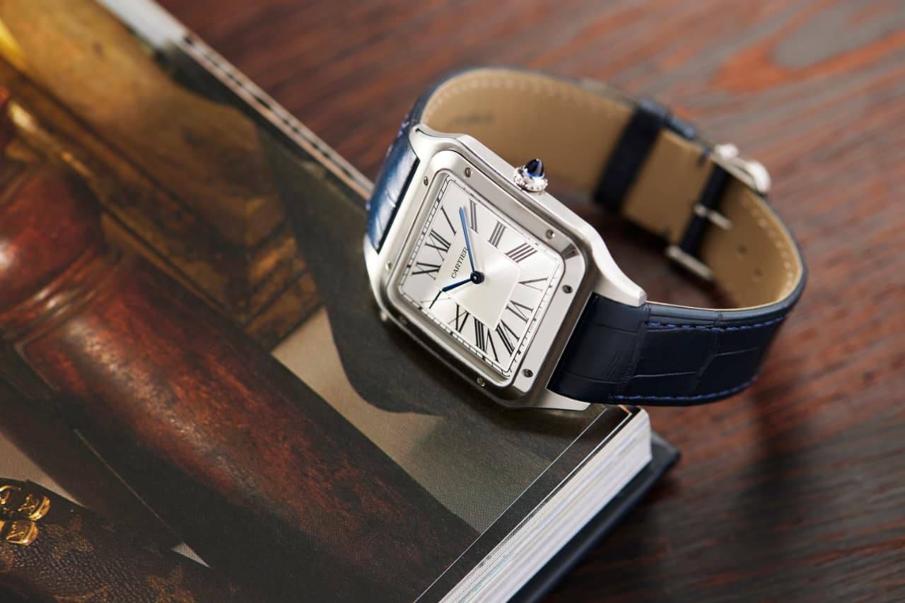 Cartier Santos High Master Leather Strap Watch | Luxury & Style | UAE | D-E56 – Image 3