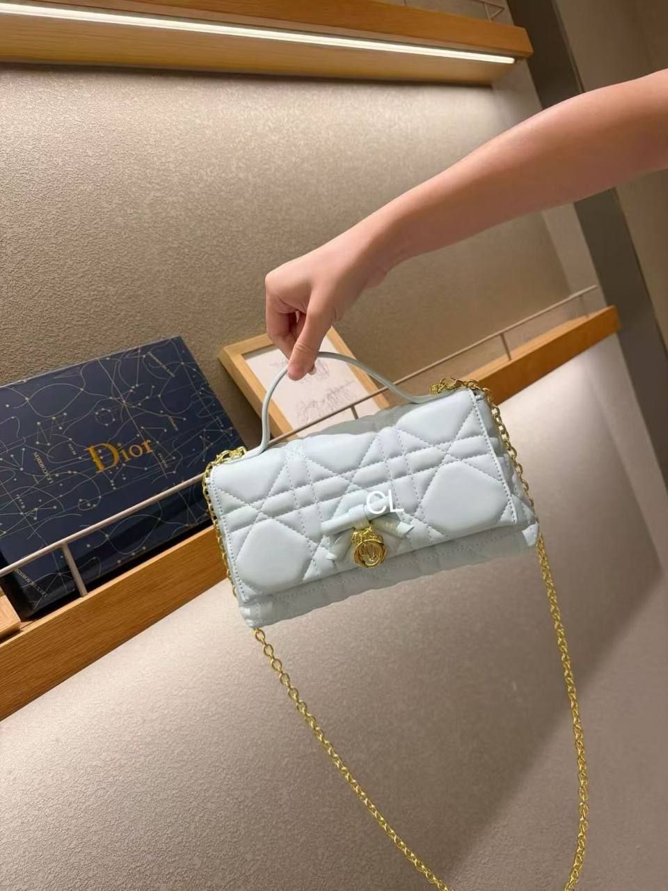 Dior Inspired Luxury Quilted Crossbody Bag – Ultimate Evening & Daylight Glamour | D-E19 – Image 13
