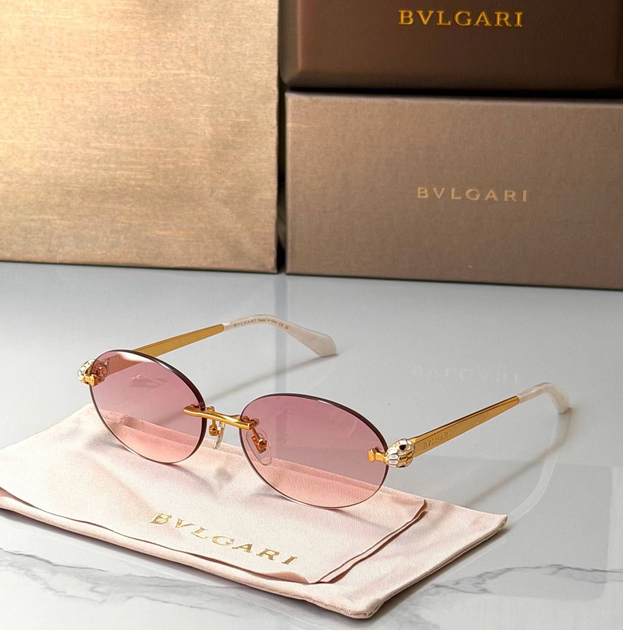 Bvlgari Women's Luxury Sunglasses High Master | Designer Eyewear UAE | D-E56 – Image 4
