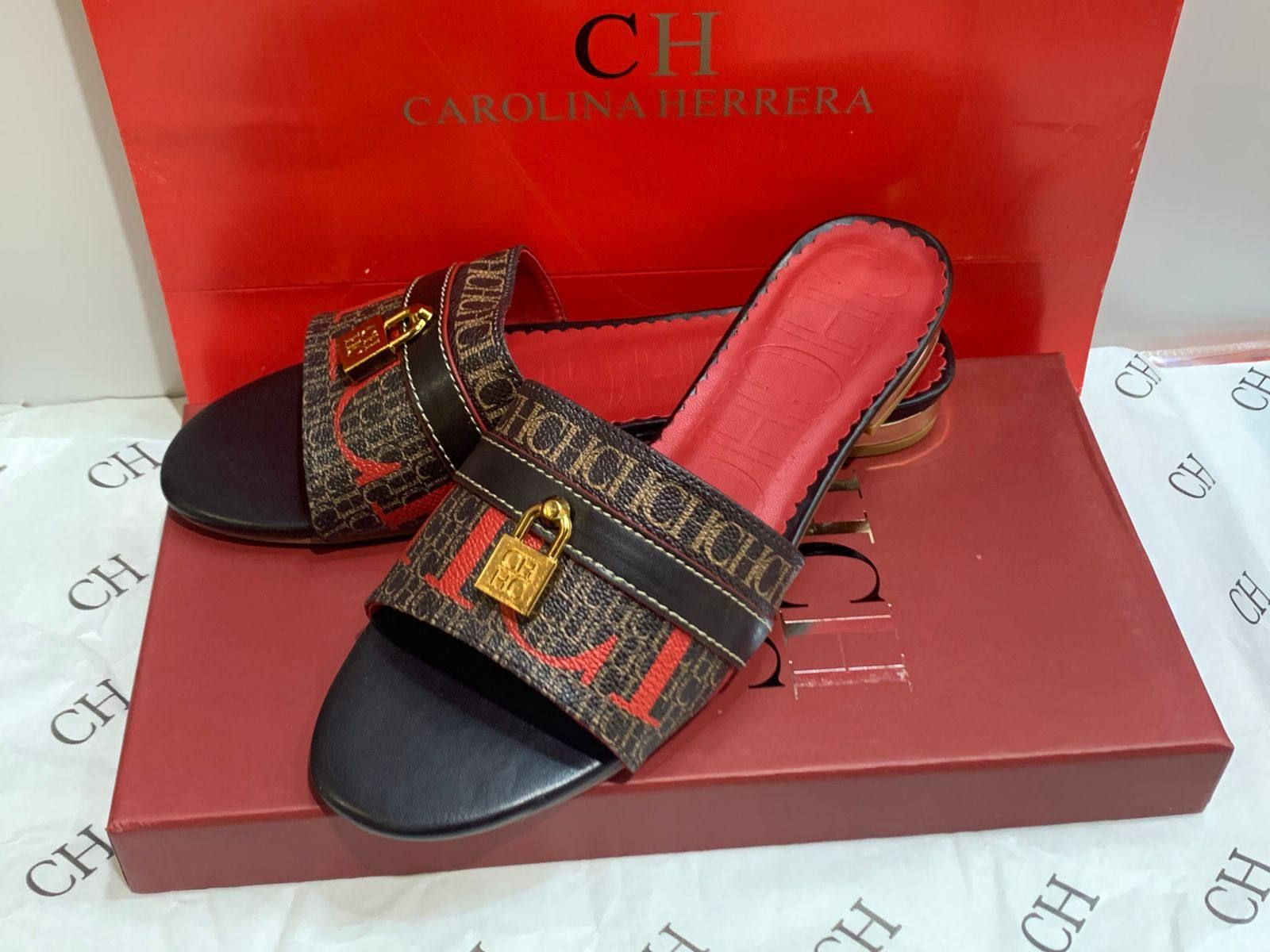 CH Inspired Elegant Women's Slides - Chic & Comfortable Flat Sandals | D-E46 – Image 2