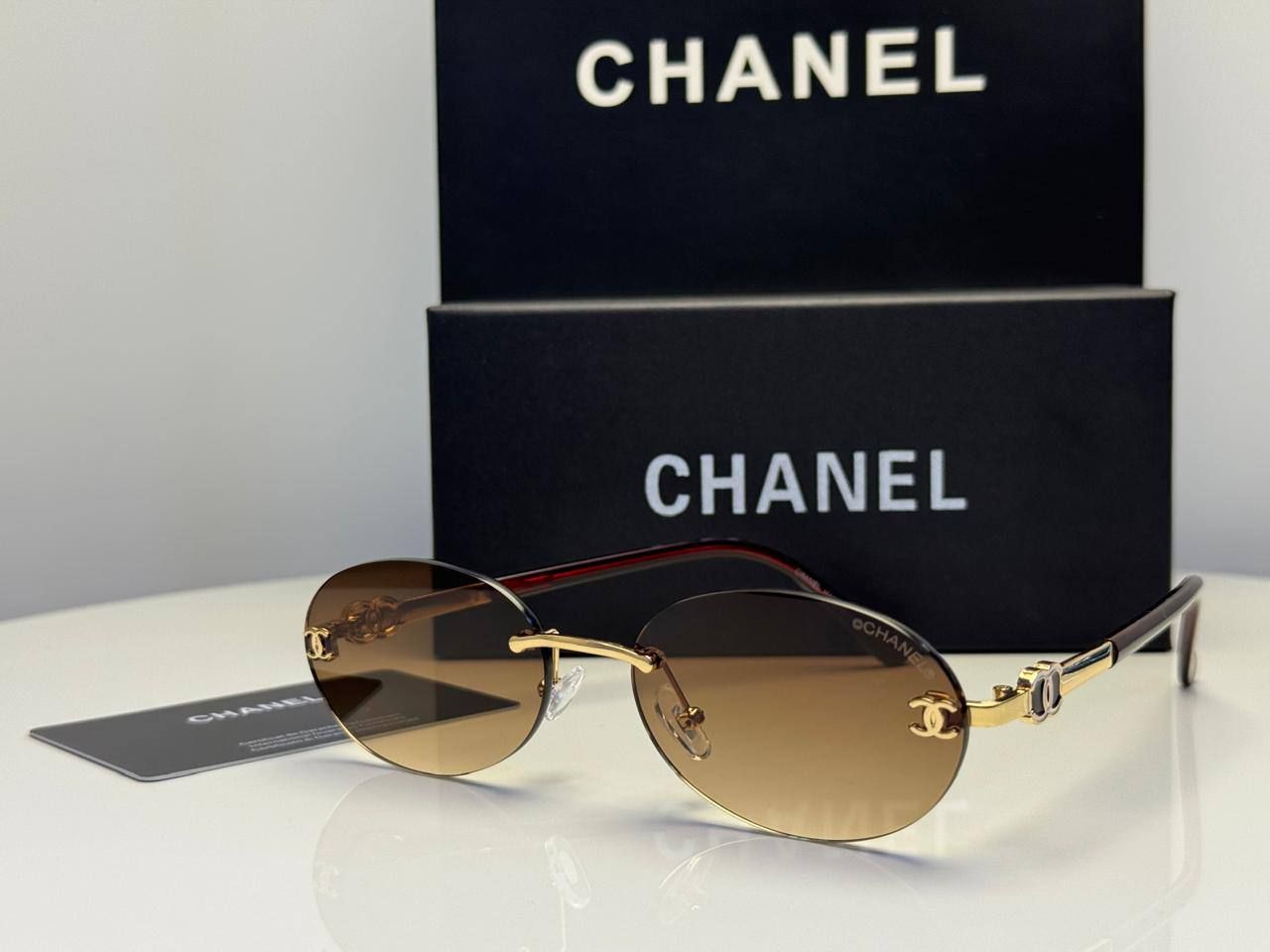Chanel Rimless Sunglasses Copy One | Premium Quality & Fast Delivery UAE 🇦🇪 | D-E45 – Image 4
