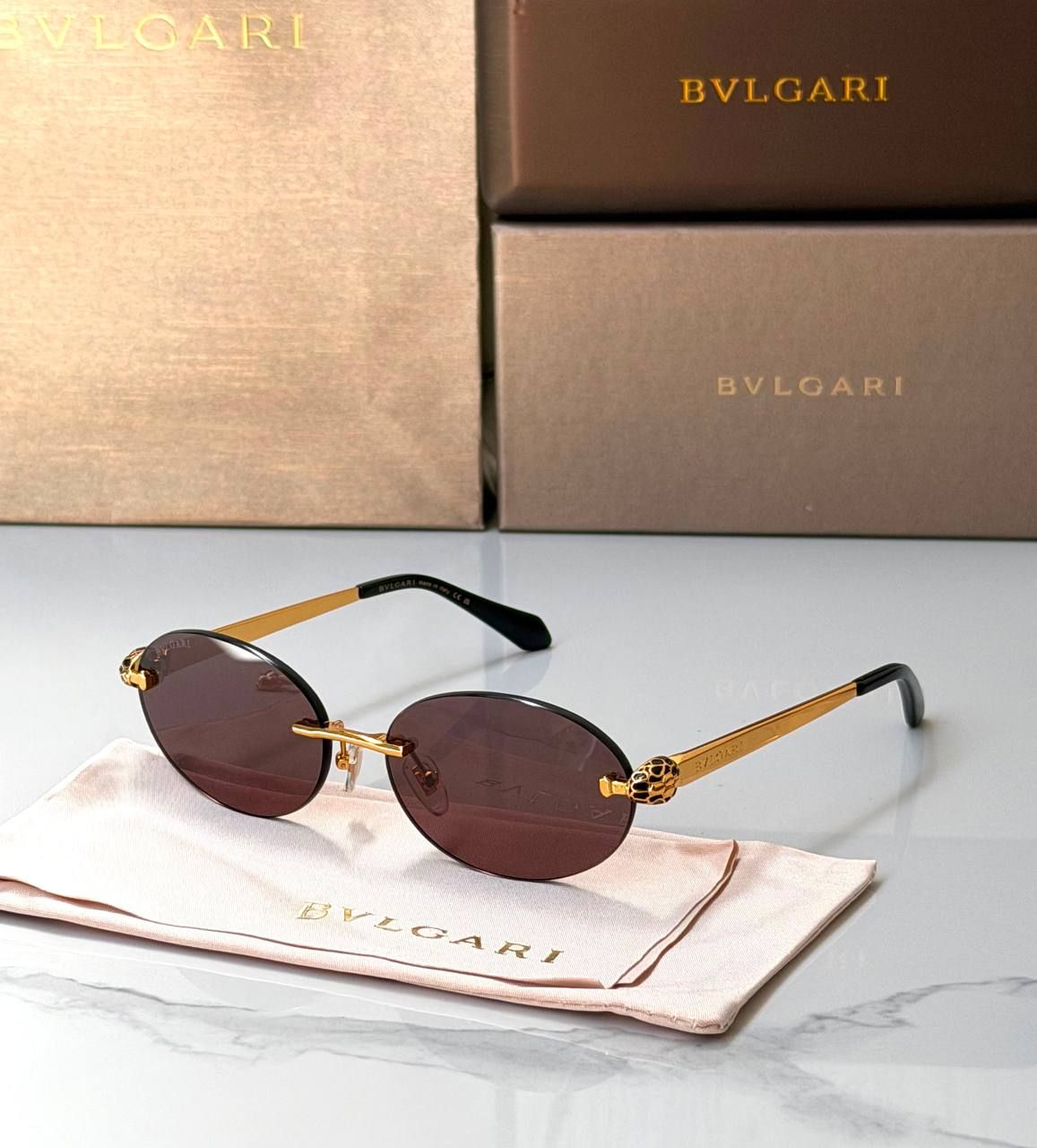 Bvlgari Women's Luxury Sunglasses High Master | Designer Eyewear UAE | D-E56 – Image 5