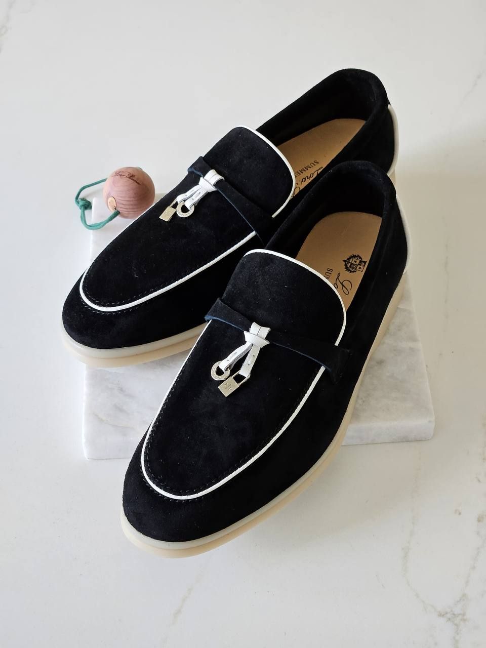 Loro Piana High Master Women's Suede Loafers | Ultimate Elegance & Comfort | UAE | D-E56 – Image 6