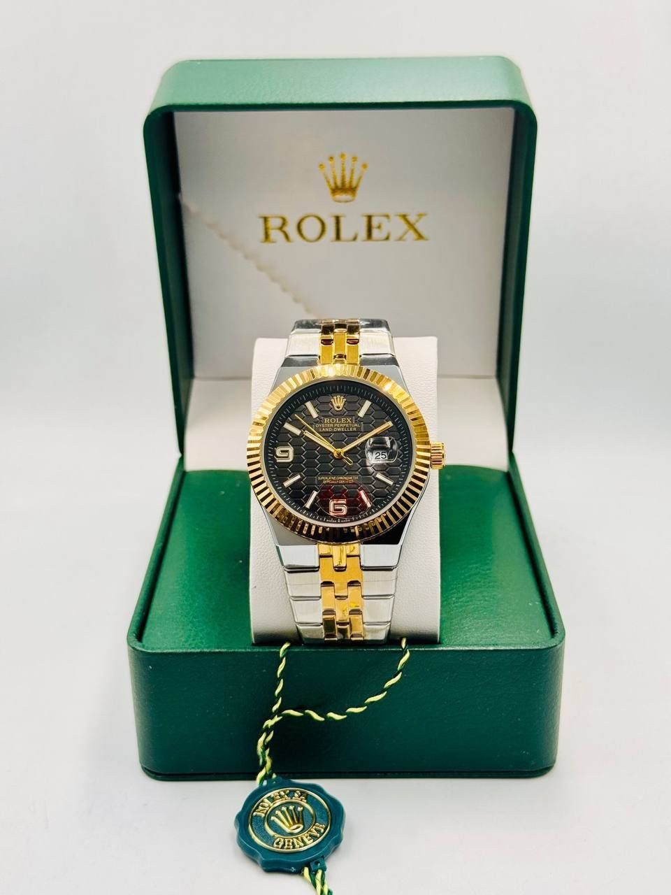 Classic Oyster Land-Dweller Honeycomb Watch – Rolex-Inspired Premium Edition (Copy 1) | D-E01 – Image 8