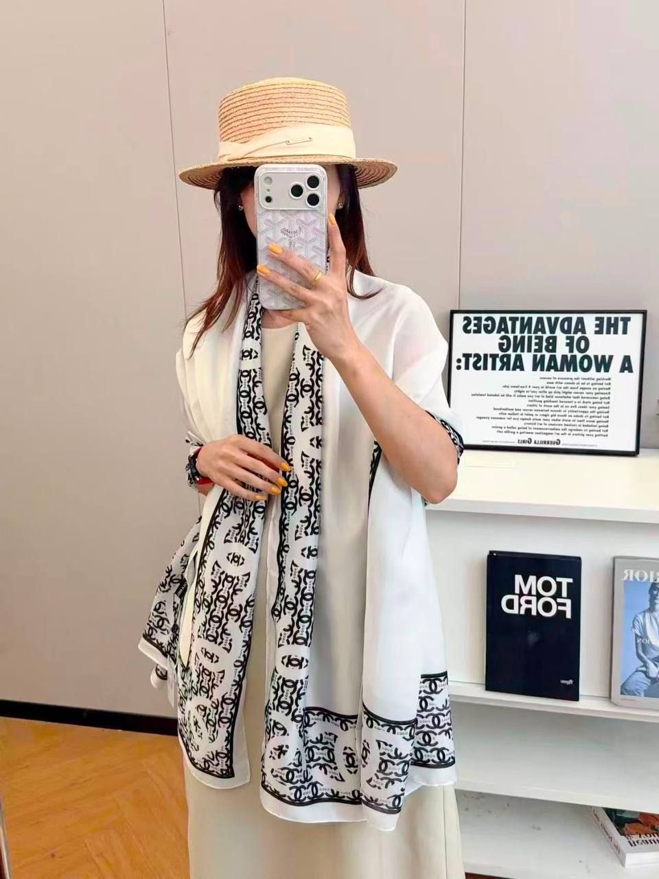 Designer Luxury Scarves (Copy One) – Soft & Elegant Statement Scarves for the UAE | D-E47 – Image 13