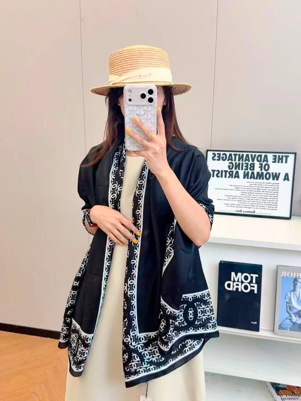 Designer Luxury Scarves (Copy One) – Soft & Elegant Statement Scarves for the UAE | D-E47 – Image 37