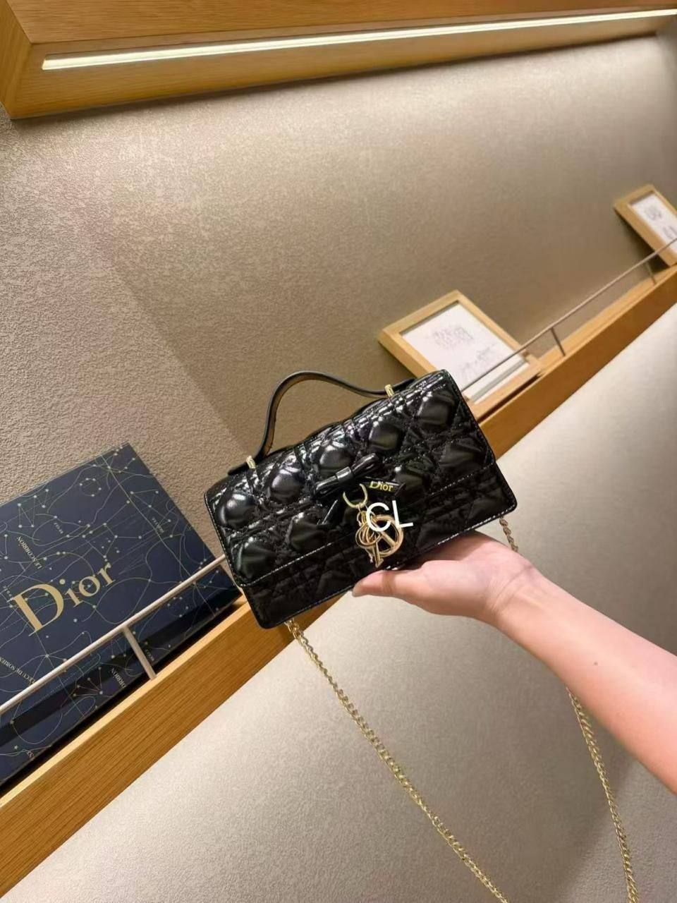 Dior Inspired Luxury Quilted Crossbody Bag – Ultimate Evening & Daylight Glamour | D-E19 – Image 7