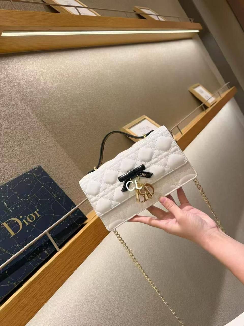 Dior Inspired Luxury Quilted Crossbody Bag – Ultimate Evening & Daylight Glamour | D-E19 – Image 4