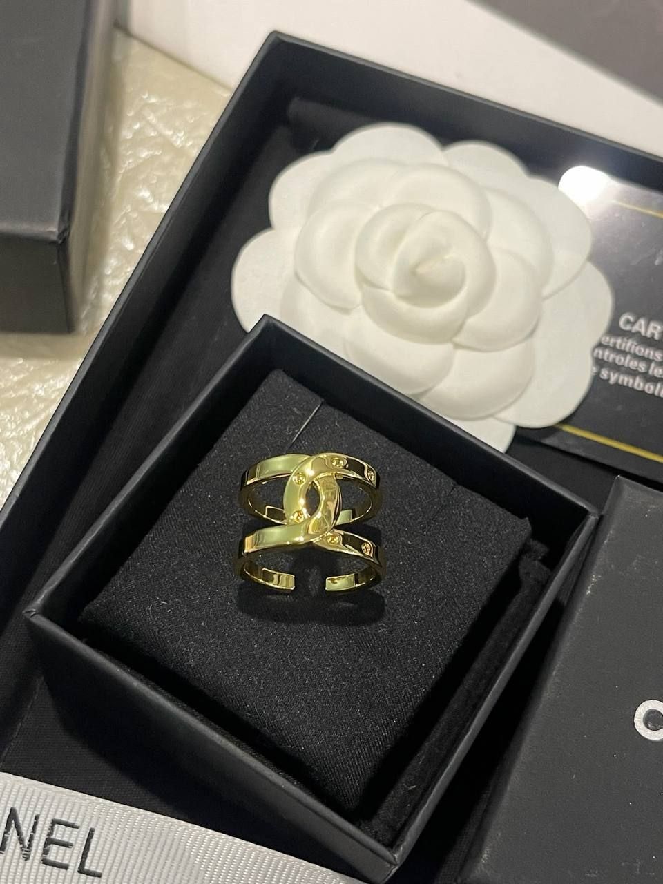 Chanel Inspired Geometric Gold-Plated Jewelry Set – (High-Quality Copy One) | D-E32 – Image 4