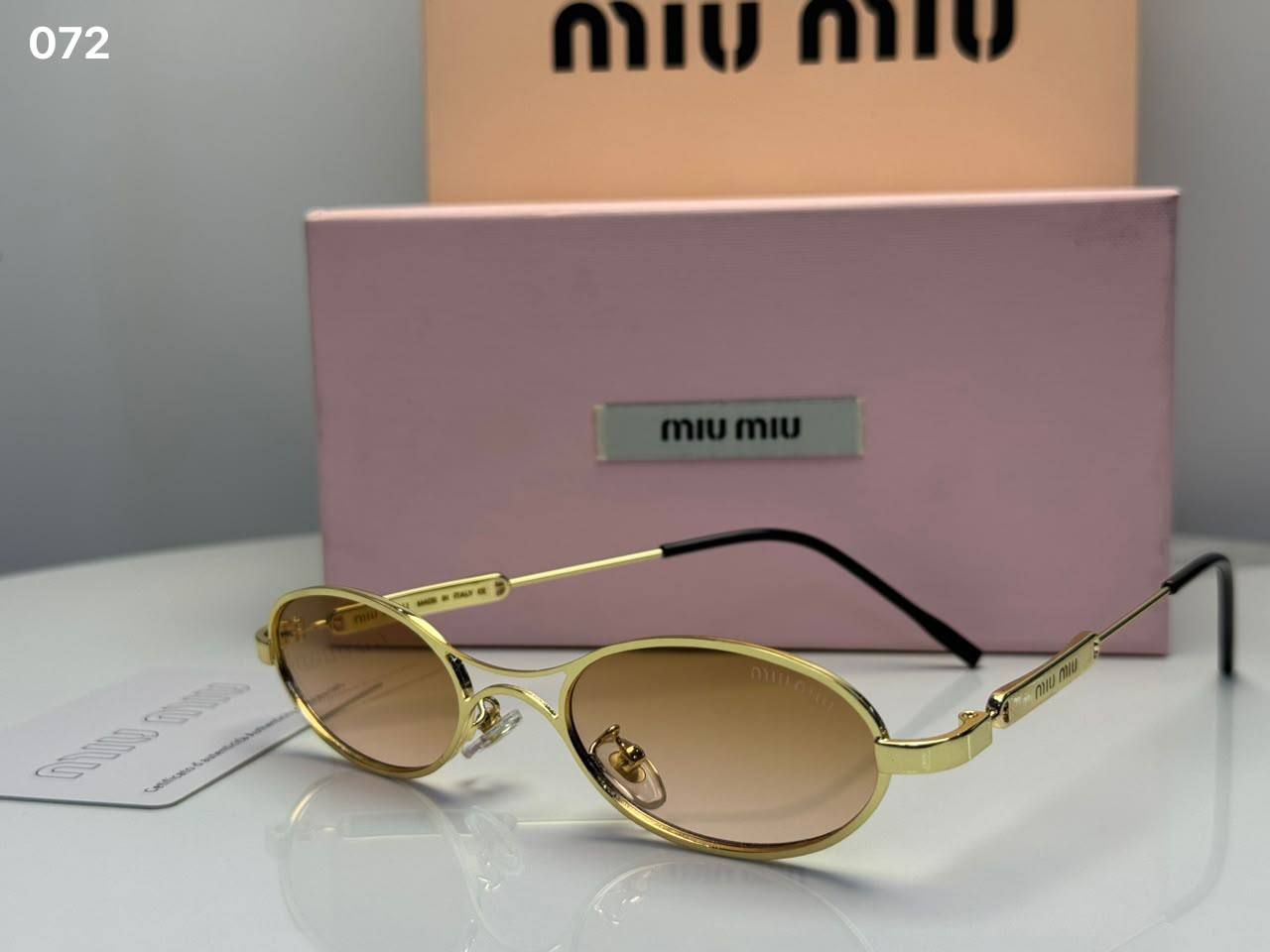 Miu Miu Sunglasses (Copy One) – Bold Designer Style & Complete UV Protection in the UAE | D-E45 – Image 9