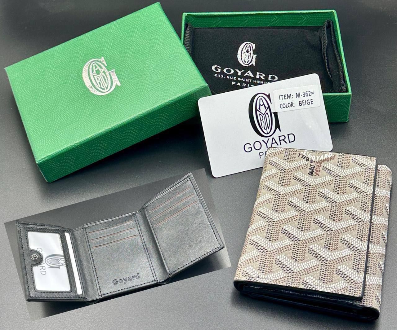 Goyard Inspired Card Holder & Wallet Collection (Master Copy) - Multi-Color Classic Goyardine Canvas | D-E43 – Image 14