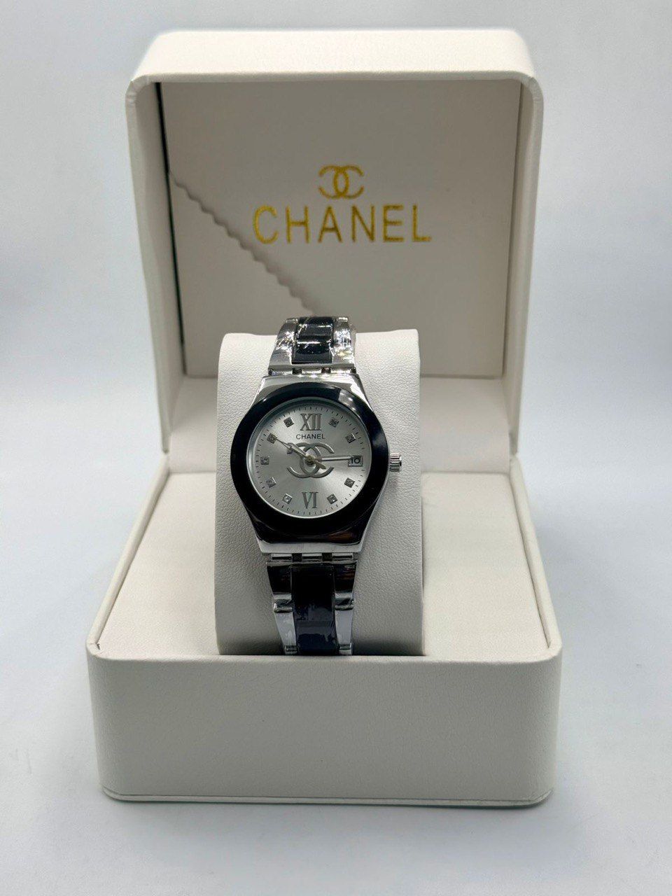 Chanel-Inspired Modern Ceramic & Gold Toned Sport-Chic Watch (Premium Quality) | D-E59 – Image 9
