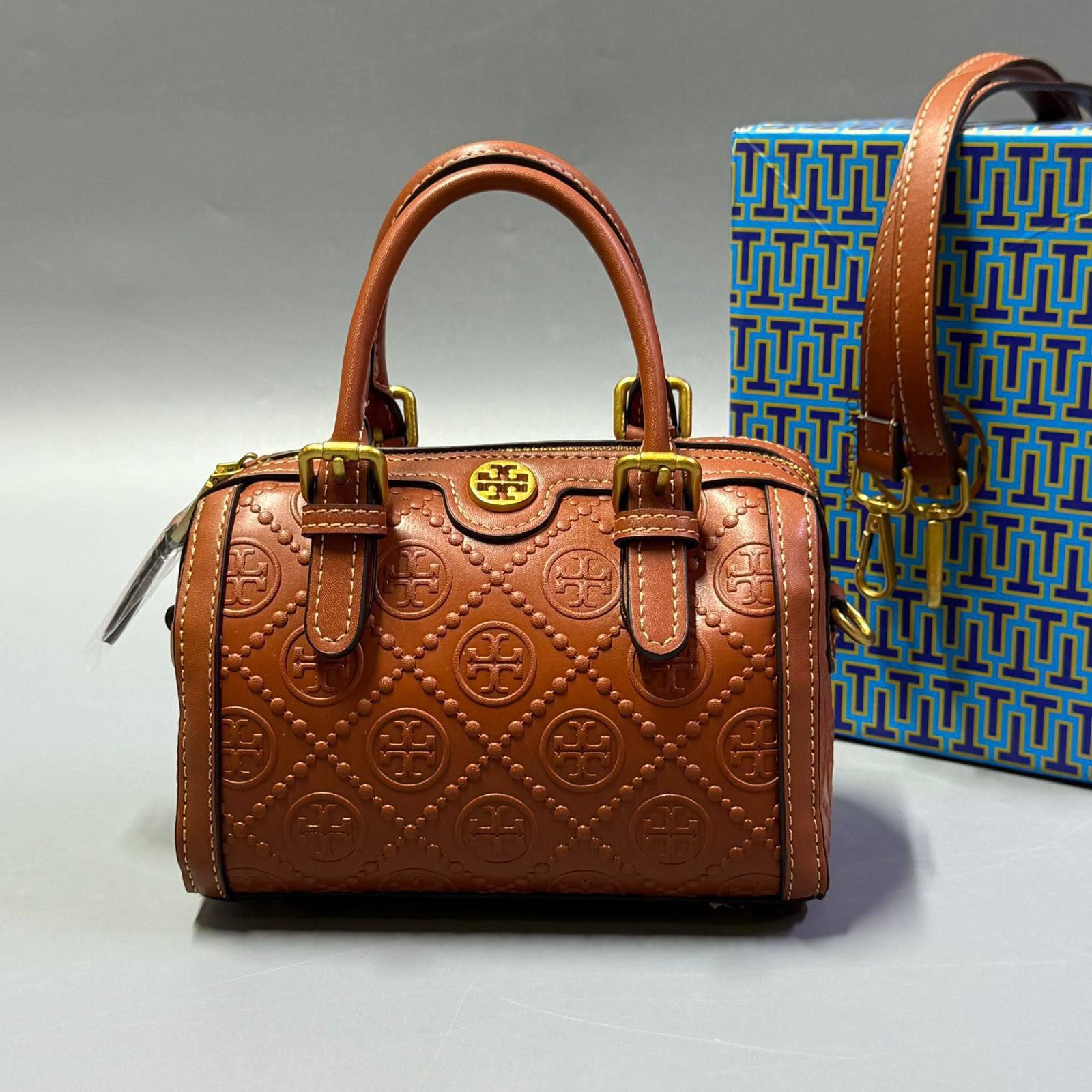 Tory Burch Mini Embossed Satchel Bag – Sophisticated Charm & Modern Luxury | D-E23 – Image 4