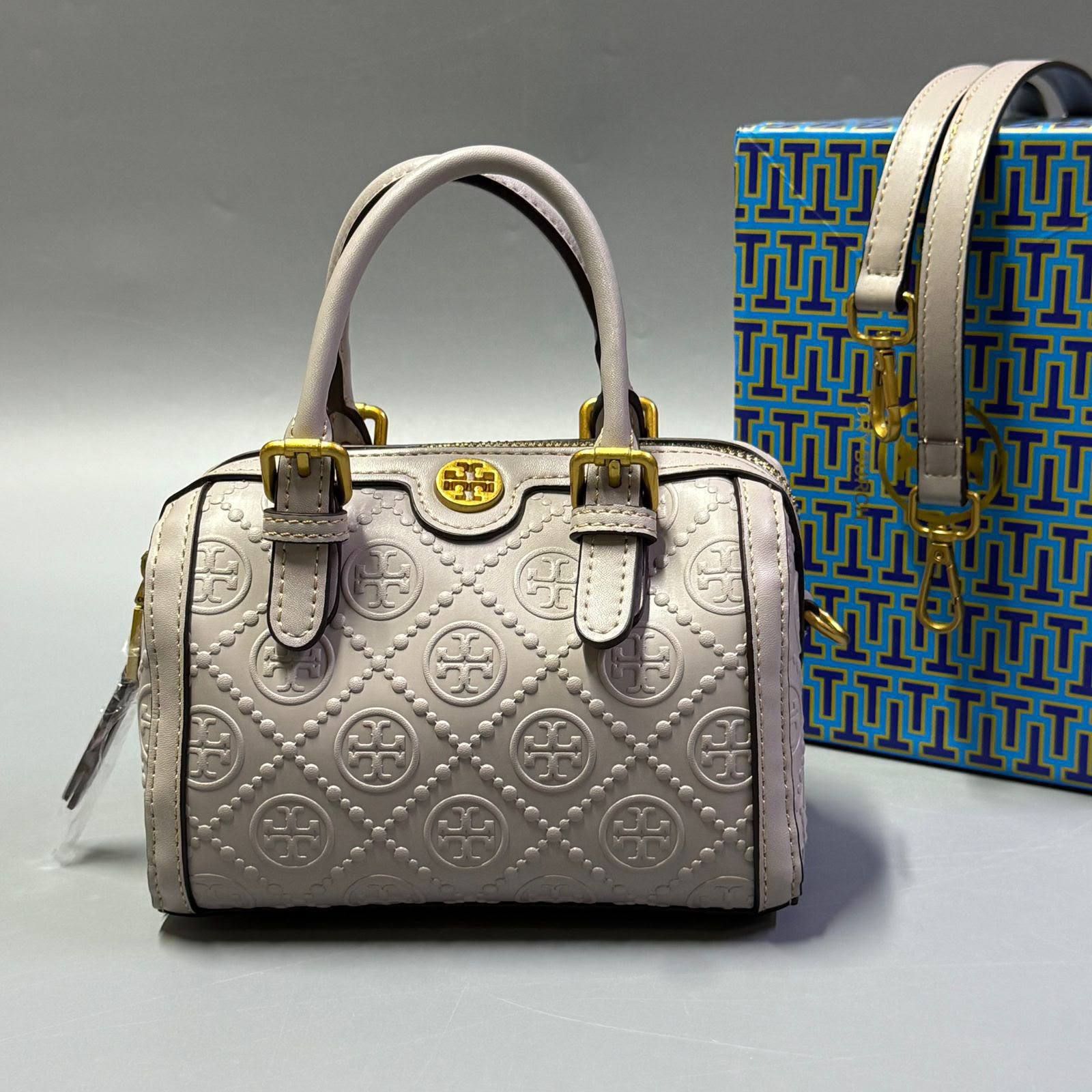 Tory Burch Mini Embossed Satchel Bag – Sophisticated Charm & Modern Luxury | D-E23 – Image 2