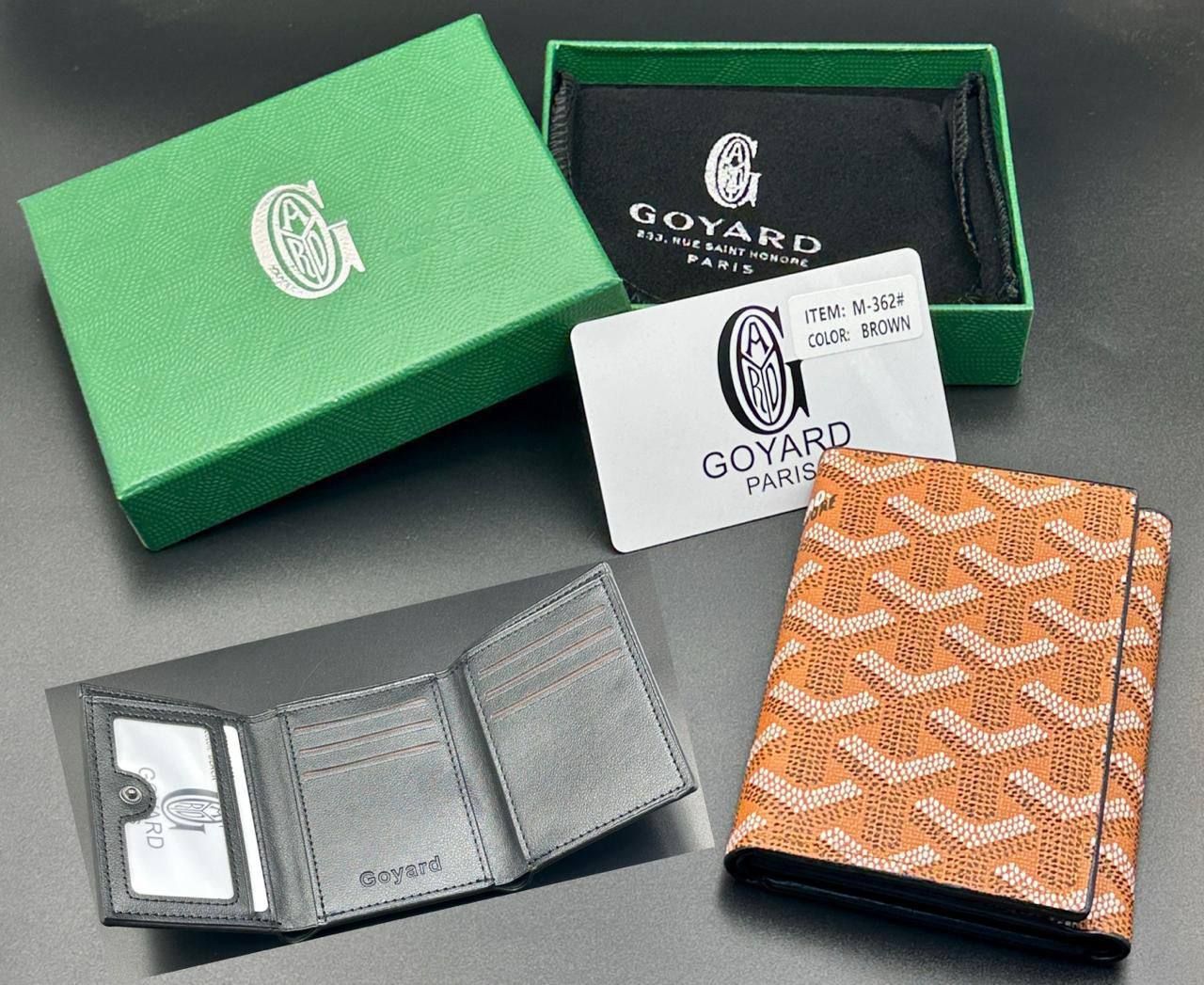 Goyard Inspired Card Holder & Wallet Collection (Master Copy) - Multi-Color Classic Goyardine Canvas | D-E43 – Image 7