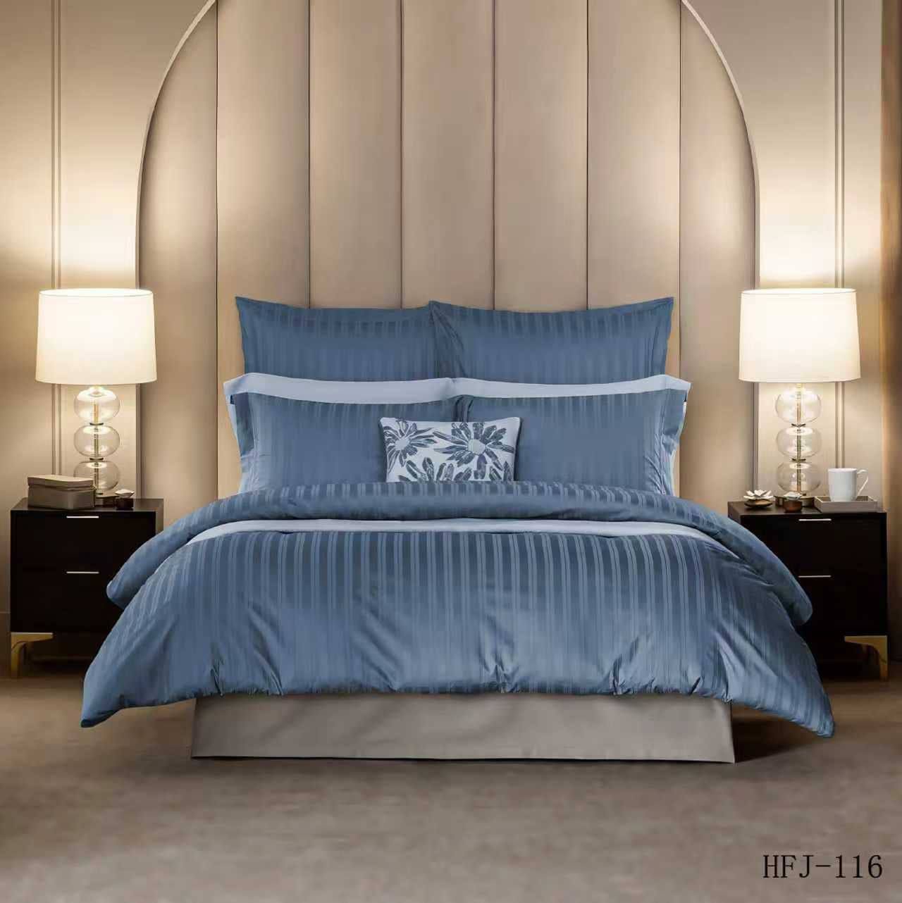 طقم غطاء لحاف (كوفر) فندقي فاخر - كينج سايز - موديل | D-A50 – Image 5