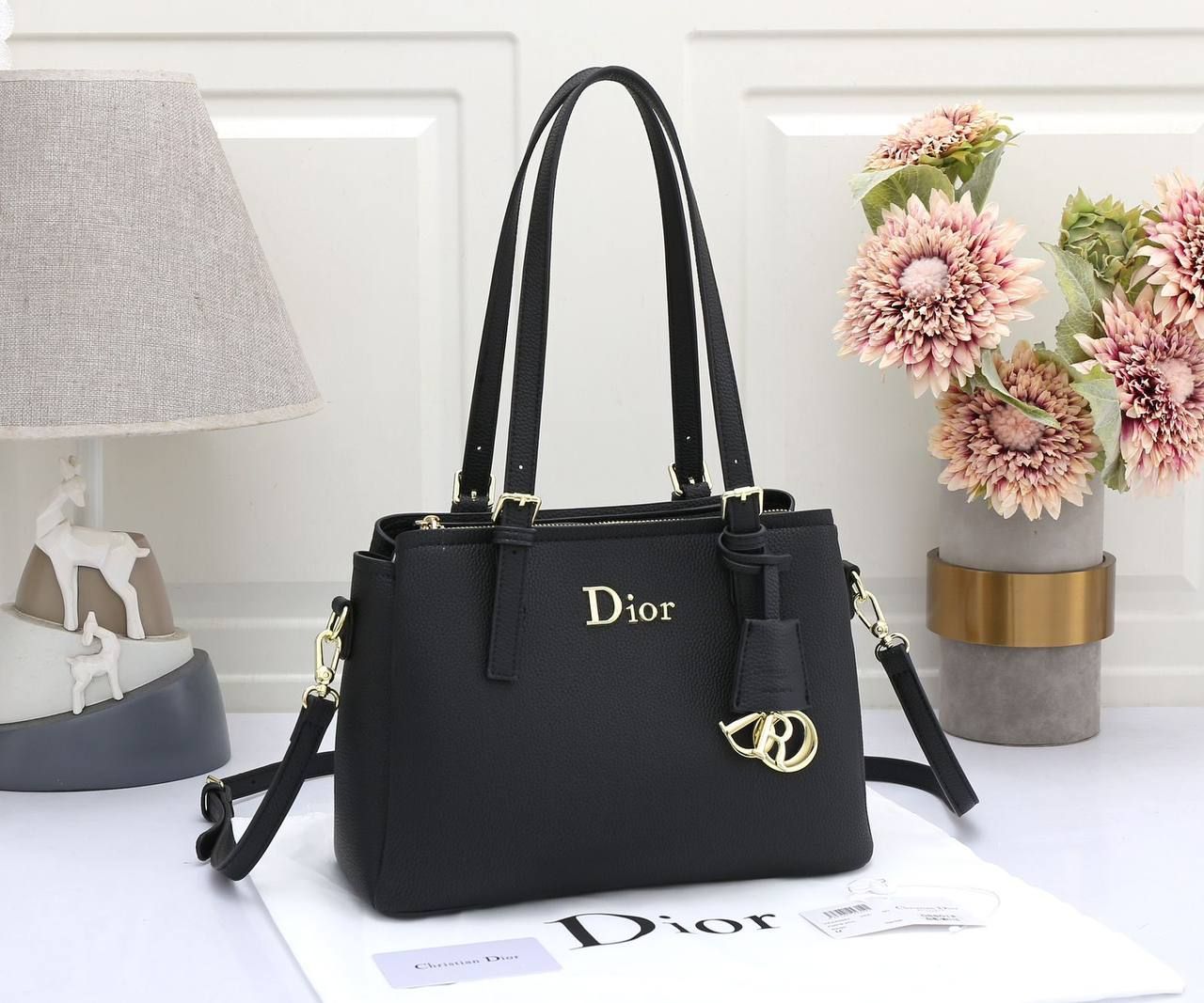 Dior Inspired Classic Pebbled Leather Tote Bag – Effortless Everyday Luxury | D-E19 – Image 4