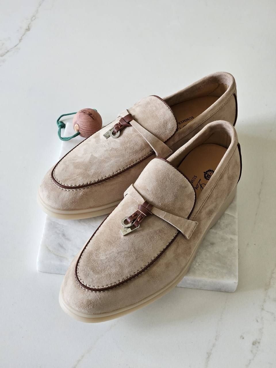 Loro Piana High Master Women's Suede Loafers | Ultimate Elegance & Comfort | UAE | D-E56 – Image 9