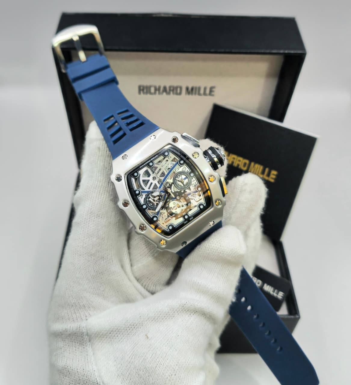 Richard Mille-Inspired Premium Skeleton Mechanical Sports Watch (Master Copy) | D-E13 – Image 7