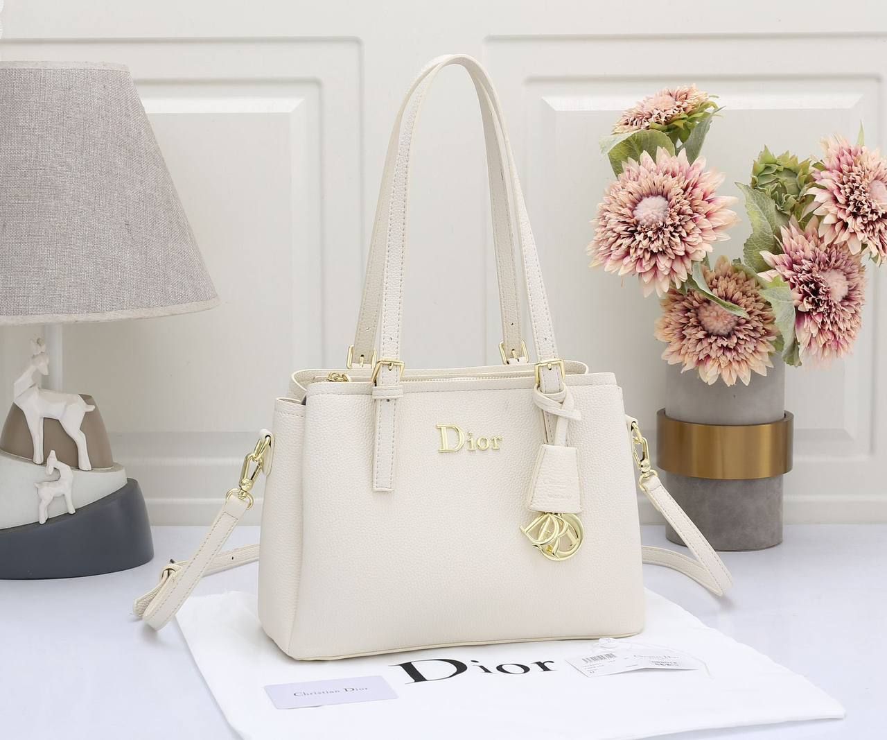 Dior Inspired Classic Pebbled Leather Tote Bag – Effortless Everyday Luxury | D-E19 – Image 5
