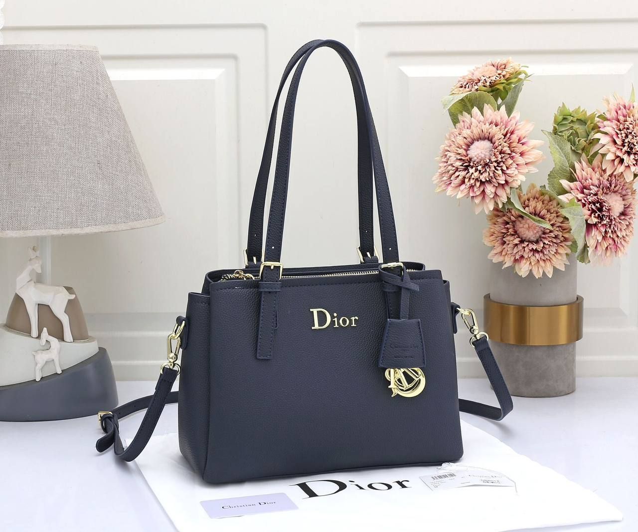 Dior Inspired Classic Pebbled Leather Tote Bag – Effortless Everyday Luxury | D-E19 – Image 6
