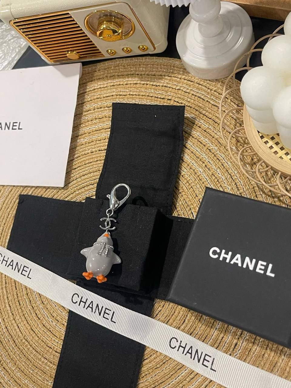Luxury Chanel-Inspired Cute Penguin Bag Charm & Keychain | D-E32 – Image 2