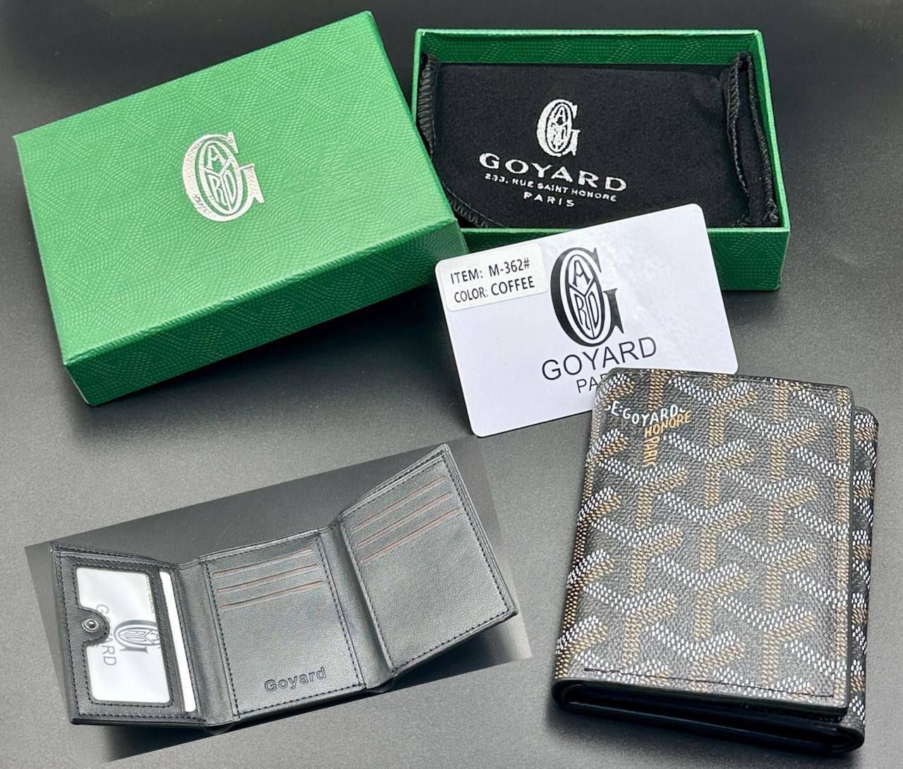 Goyard Inspired Card Holder & Wallet Collection (Master Copy) - Multi-Color Classic Goyardine Canvas | D-E43 – Image 15
