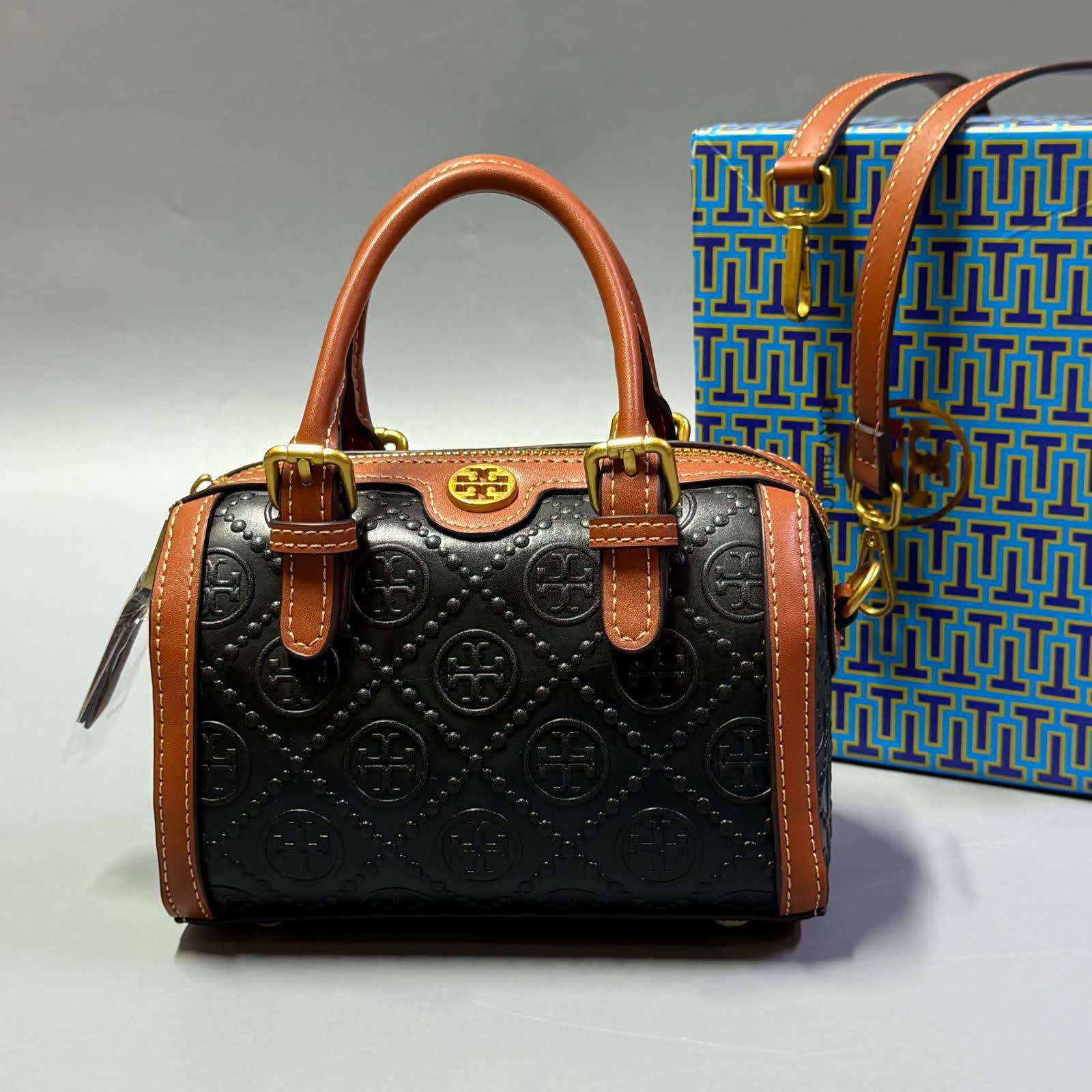 Tory Burch Mini Embossed Satchel Bag – Sophisticated Charm & Modern Luxury | D-E23 – Image 3