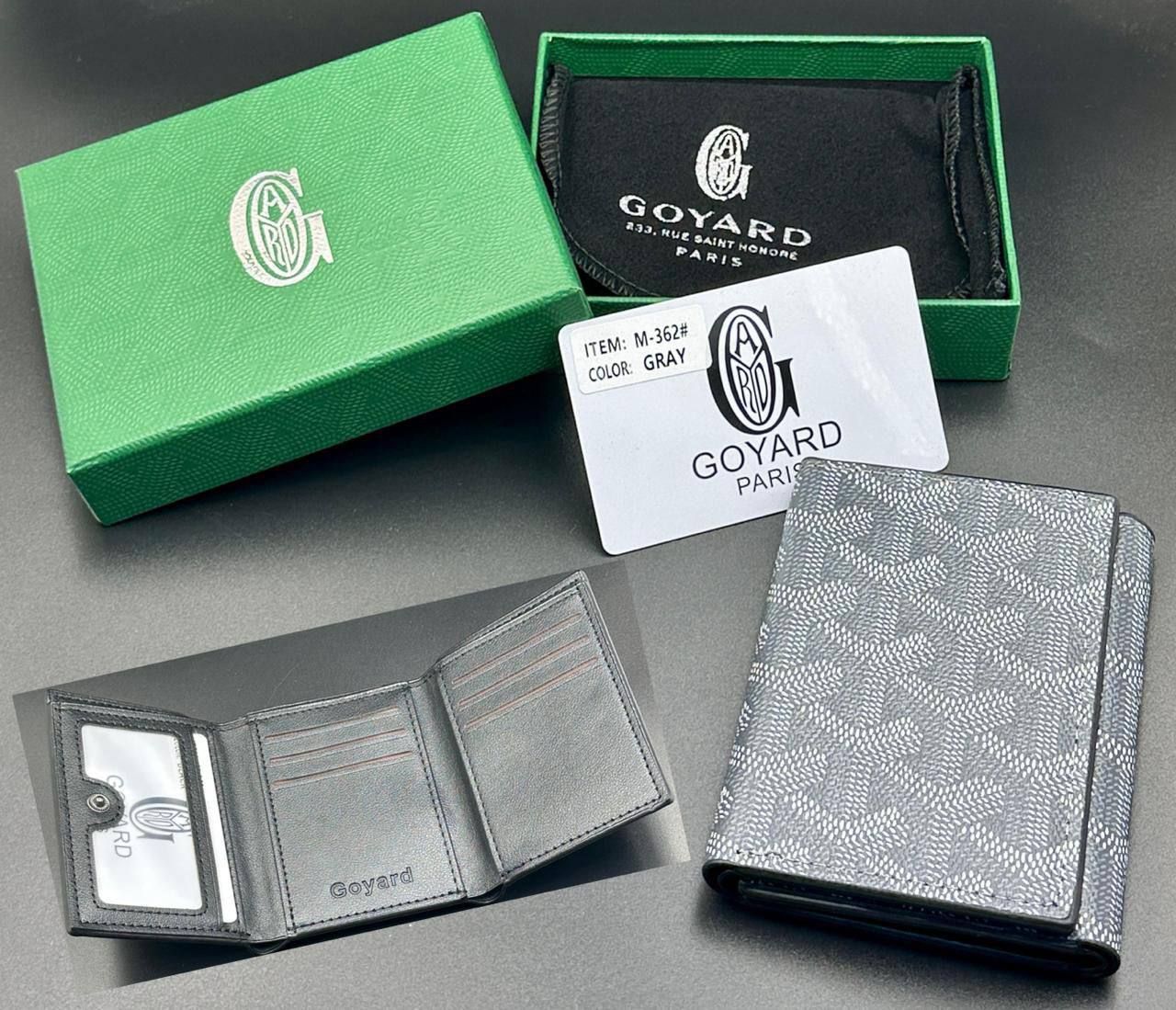 Goyard Inspired Card Holder & Wallet Collection (Master Copy) - Multi-Color Classic Goyardine Canvas | D-E43 – Image 12