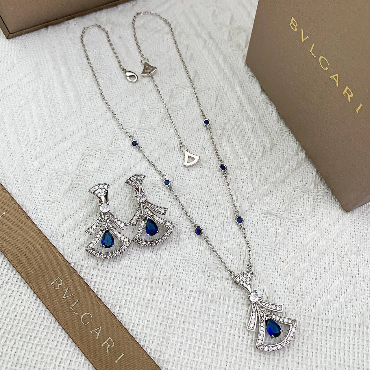 طقم بولغري (Bvlgari) ديزيفا الفاخر من سلسال وحلق | فخامة إيطالية تخطف الأنظار في الإمارات | D-A32 – Image 2