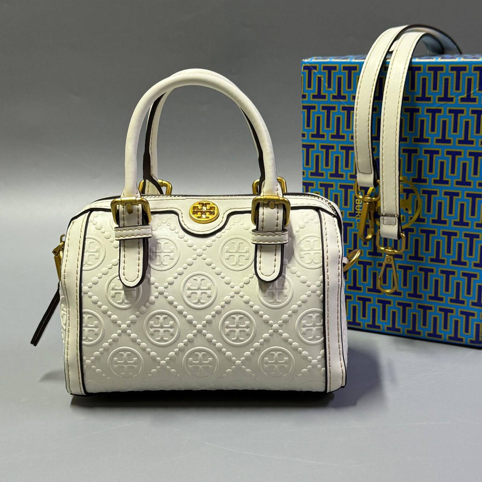 Tory Burch Mini Embossed Satchel Bag – Sophisticated Charm & Modern Luxury | D-E23 – Image 6