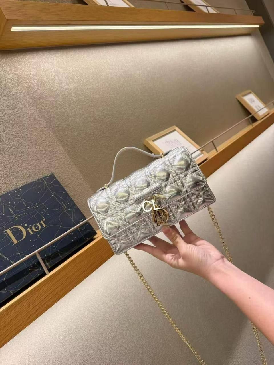Dior Inspired Luxury Quilted Crossbody Bag – Ultimate Evening & Daylight Glamour | D-E19 – Image 11