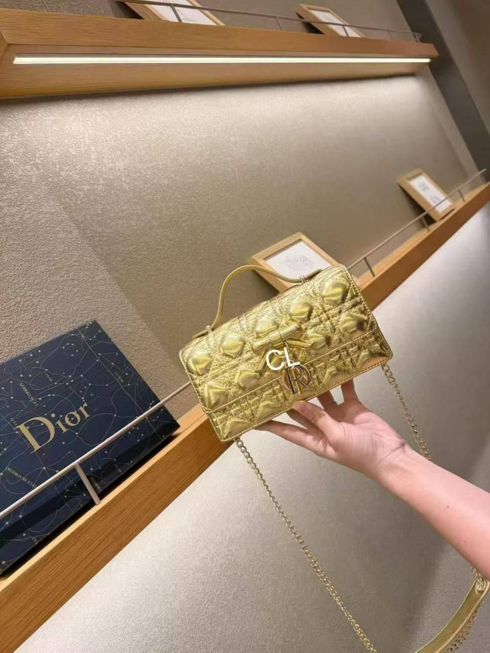 Dior Inspired Luxury Quilted Crossbody Bag – Ultimate Evening & Daylight Glamour | D-E19 – Image 2