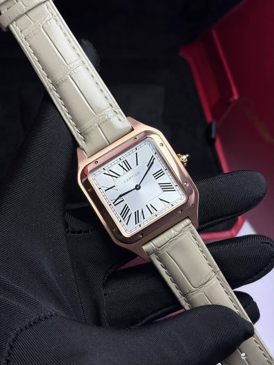Cartier Santos High Master Leather Strap Watch | Luxury & Style | UAE | D-E56 – Image 5
