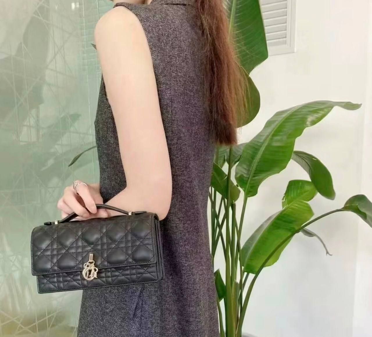Chic "Lady Dior Elongated" Quilted Chain Crossbody Bag – Available in All Colors | D-E19 – Image 12