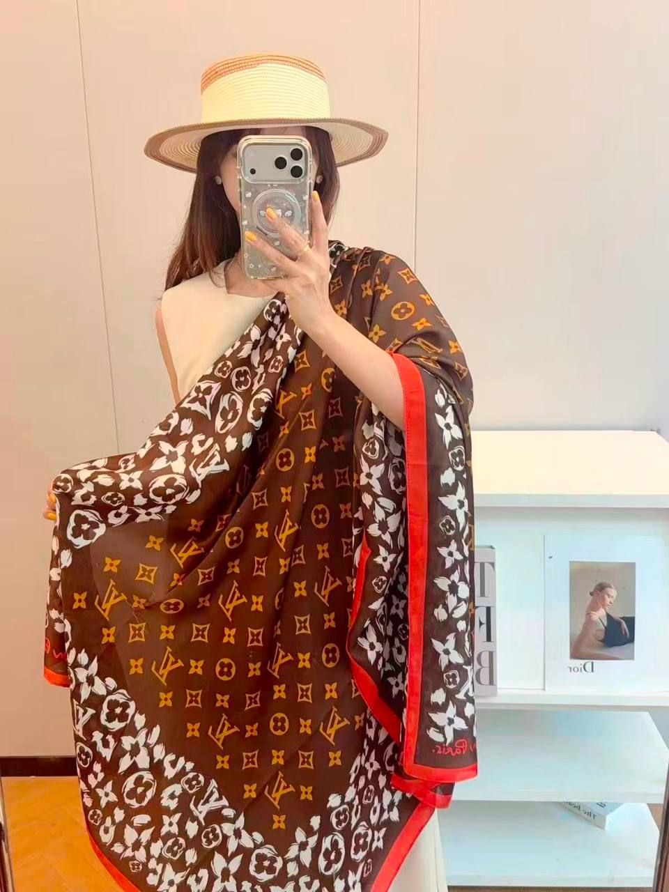 Designer Luxury Scarves (Copy One) – Soft & Elegant Statement Scarves for the UAE | D-E47 – Image 18