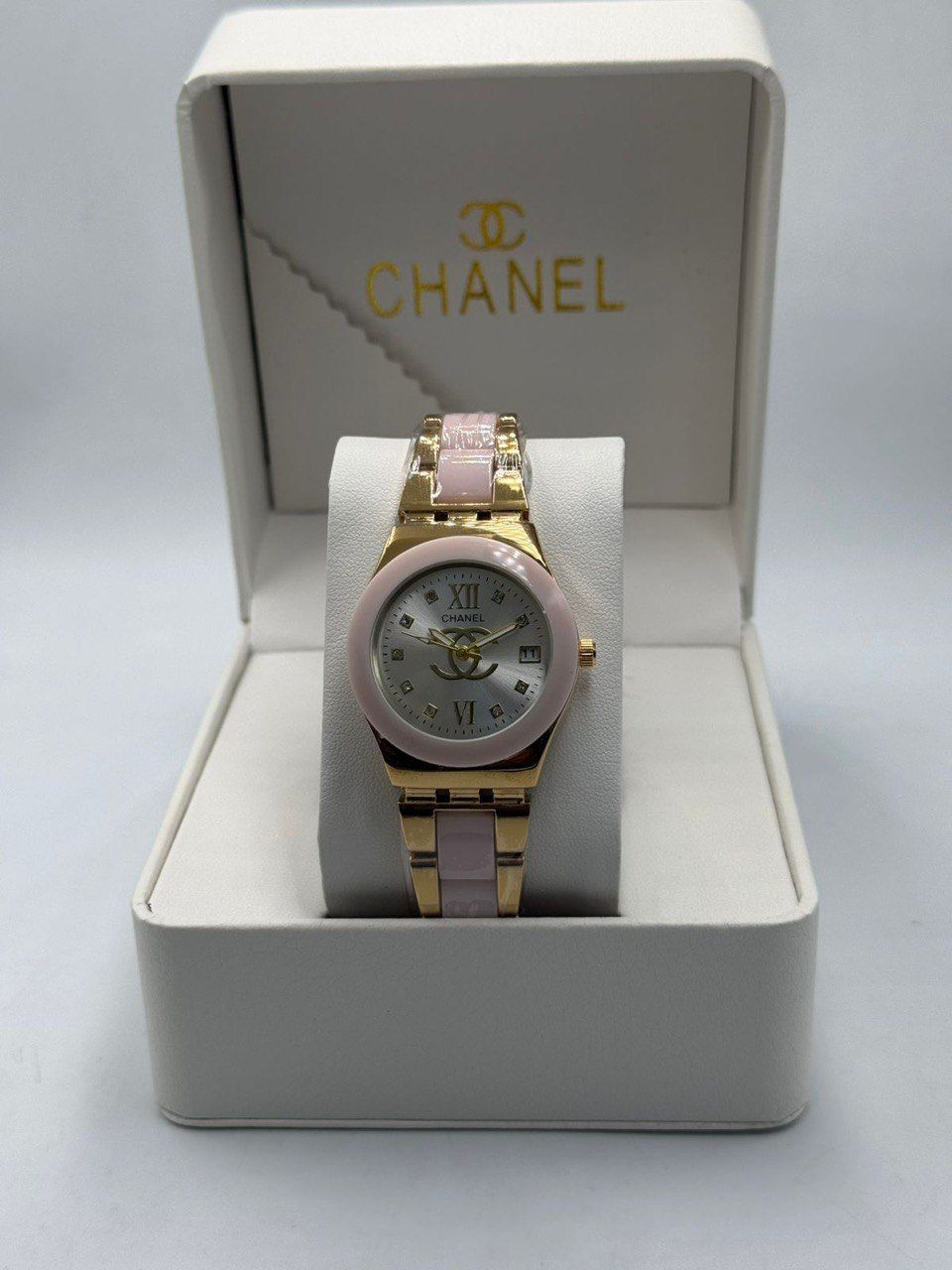 Chanel-Inspired Modern Ceramic & Gold Toned Sport-Chic Watch (Premium Quality) | D-E59 – Image 5