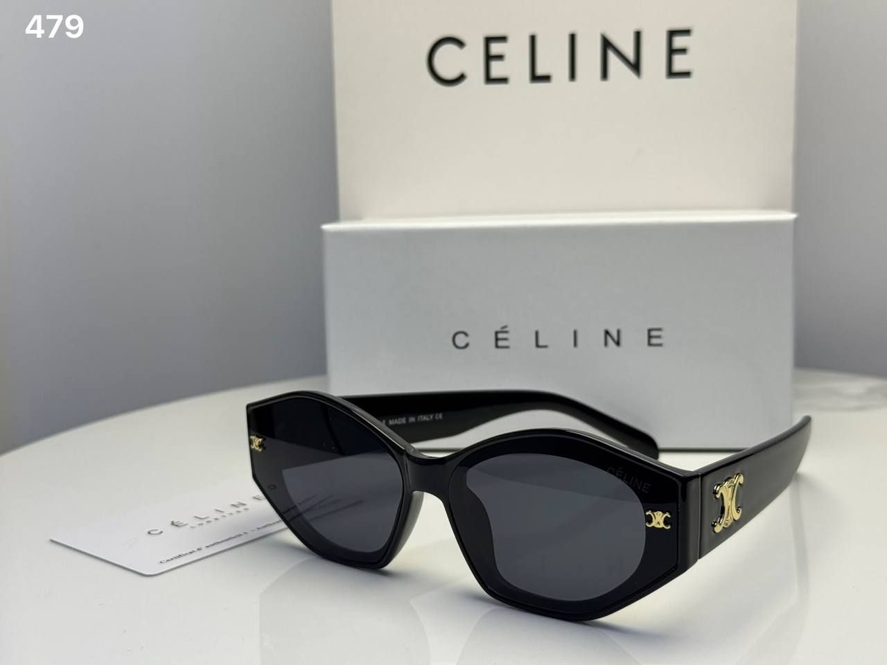 Celine Sunglasses (Copy One) – Premium UV Protection & Iconic Designer Style in the UAE | D-E45 – Image 9