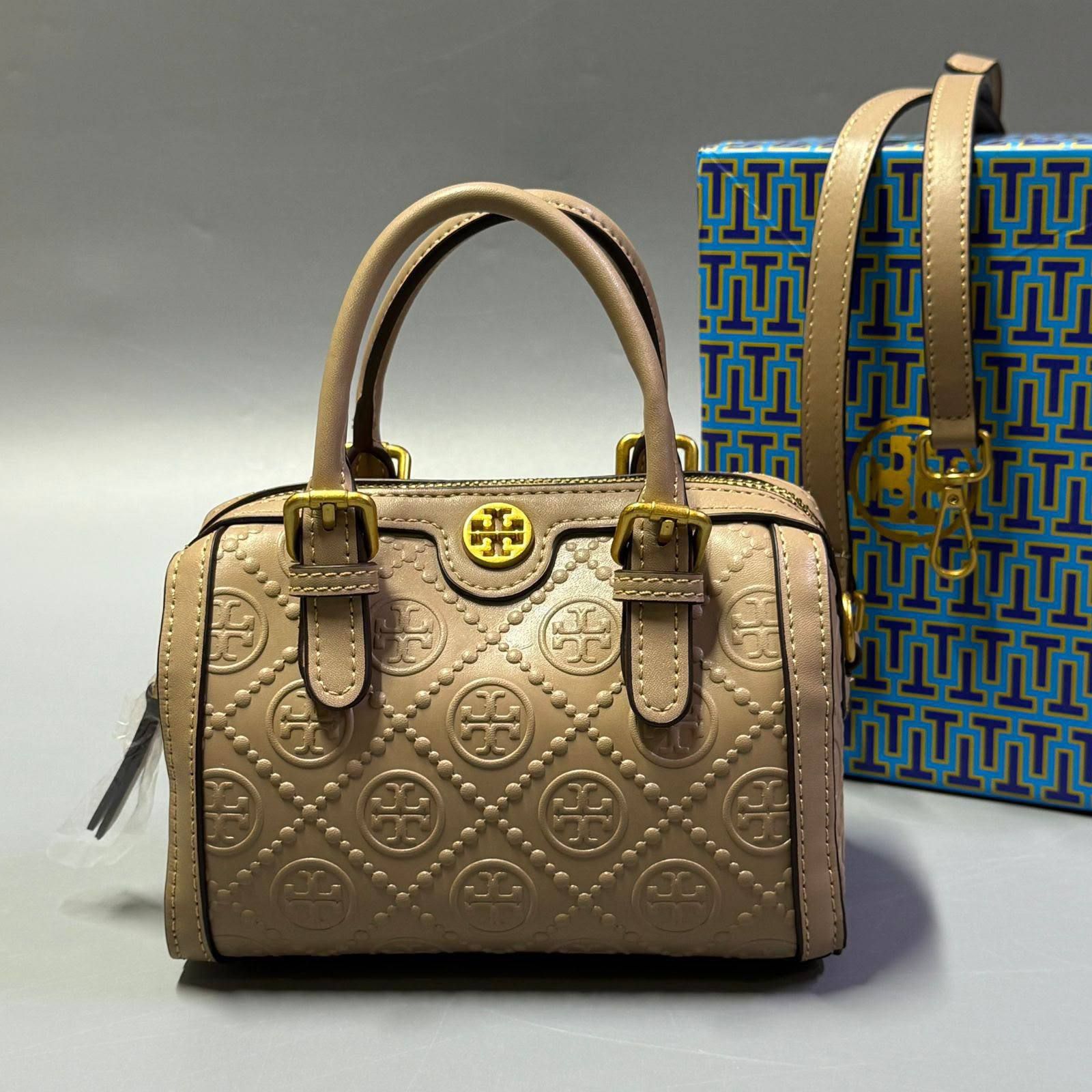 Tory Burch Mini Embossed Satchel Bag – Sophisticated Charm & Modern Luxury | D-E23 – Image 8