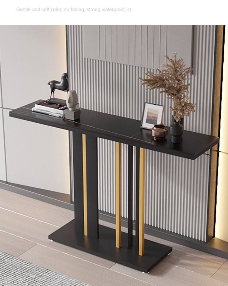 Modern Console Table with Marble Top and Gold Frame for Entryway UAE | D-E49 – Image 5