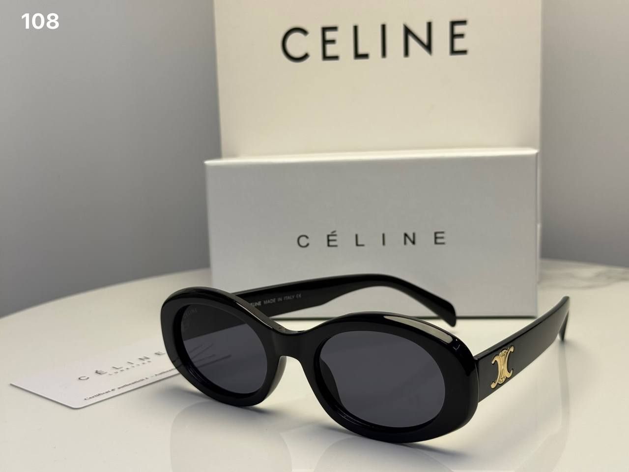 Celine Sunglasses (Copy One) – Premium UV Protection & Iconic Designer Style in the UAE | D-E45 – Image 10