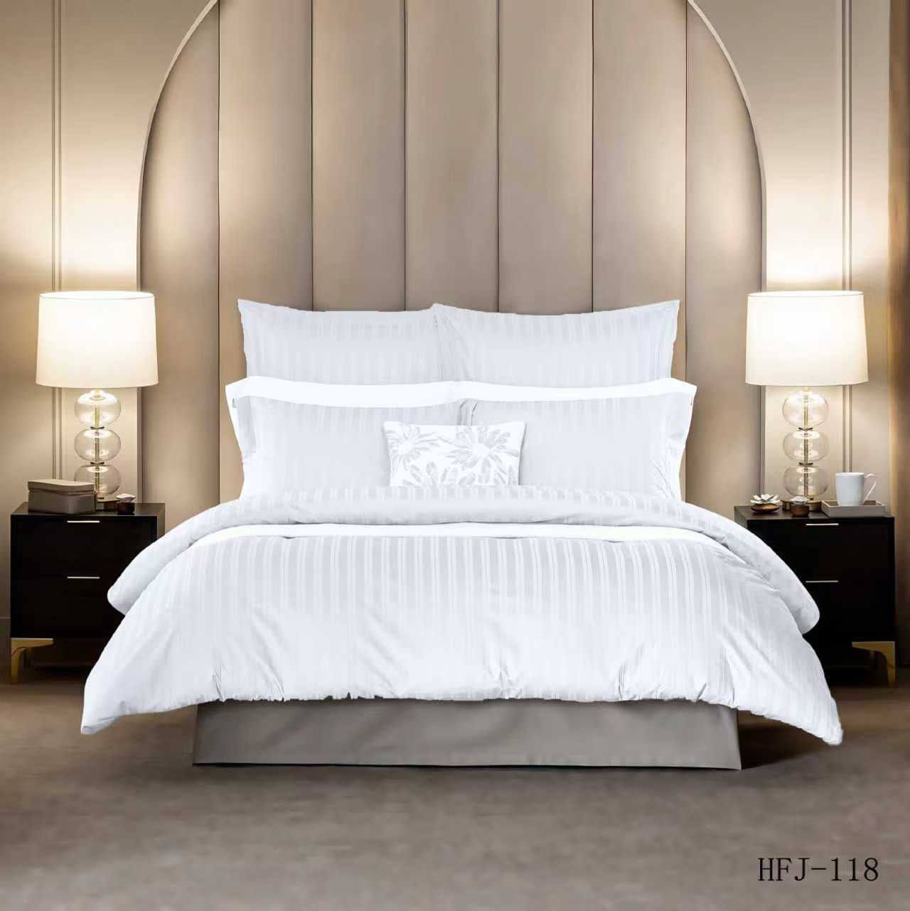 طقم غطاء لحاف (كوفر) فندقي فاخر - كينج سايز - موديل | D-A50 – Image 2